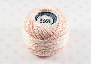 Пряжа Ирис 100% хлопок 10г 82м №0309 св-розовый