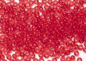 Бисер Чехия круглый 08/0 50 г 90070h прозрачный красный квадратное отверстие