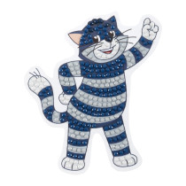 Кристальная ( алмазная) мозаика  " ФРЕЯ" CMF- ALVM- 096 магнит " Простоквашино. Кот Матроскин" 9 х 10 см