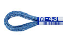 Нитки для вышивания " Gamma" мулине NM металлик 100% полиэстер 8 м М- 43 св. синий