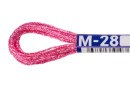 Нитки для вышивания " Gamma" мулине NM металлик 100% полиэстер 8 м М- 28 темно- розовый
