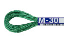 Нитки для вышивания " Gamma" мулине NM металлик 100% полиэстер 8 м М- 30 зеленый